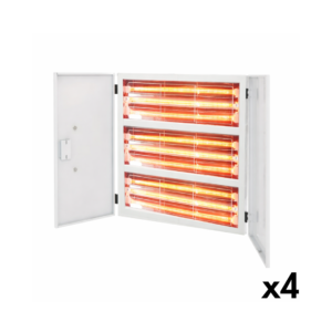 KIT IR CALEFACCIÓN INFRARROJA PARA CABINA 4 PANTALLAS CON RIEL